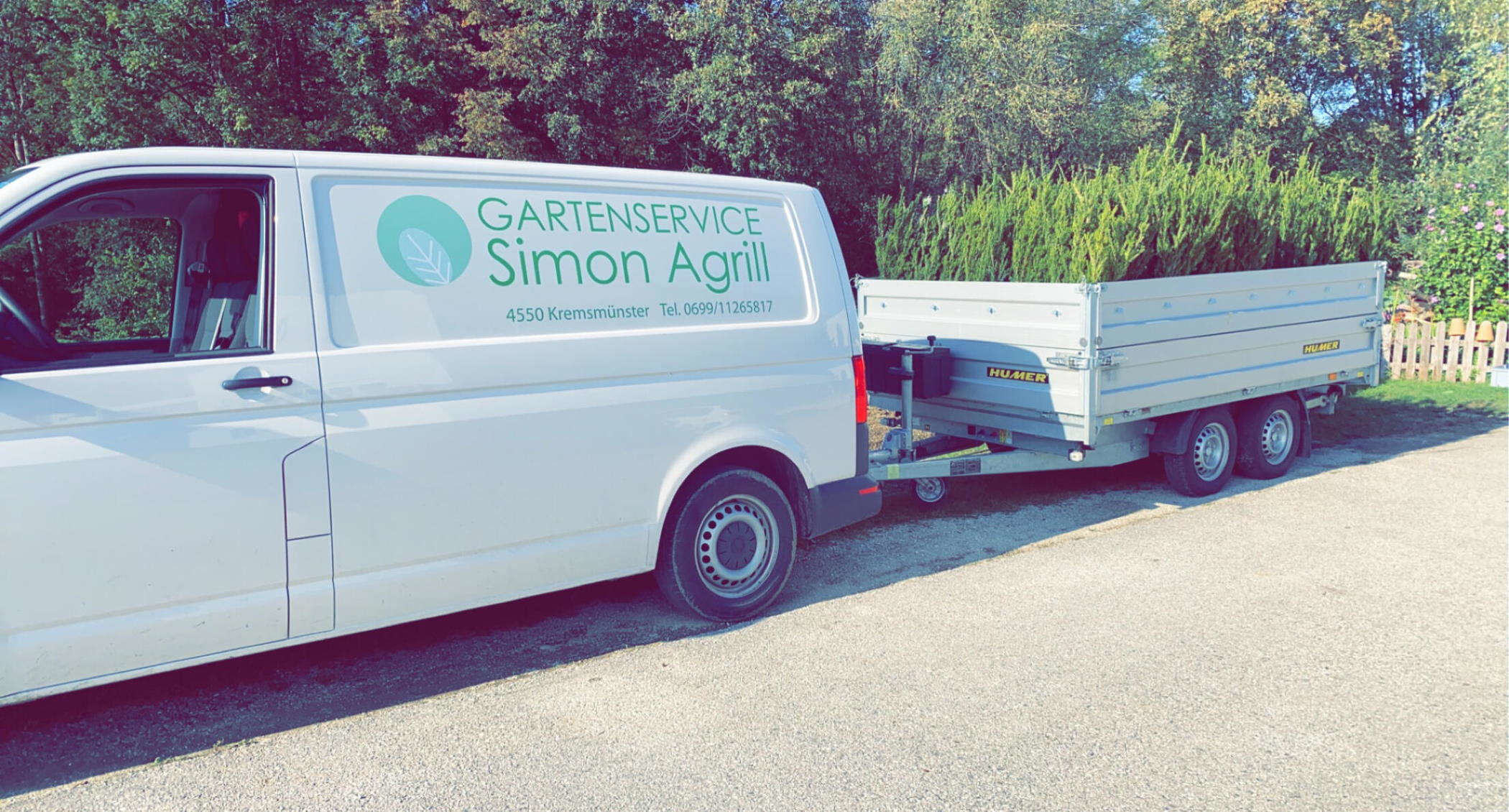 Firmenwagen von Gartenservice Simon Agrill
